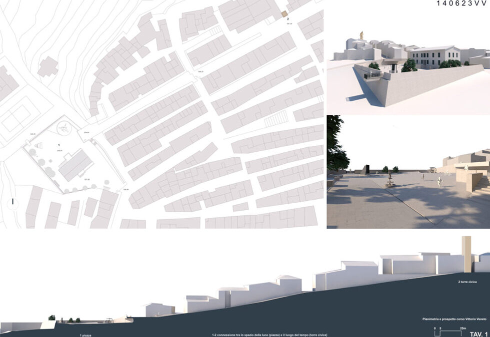 (1° classificato-gara di progettazione P.N.R.R. in r.t.p.). Rigenerazione di piazza Falcone e Borsellino” ad Acquaviva Platani (CL)