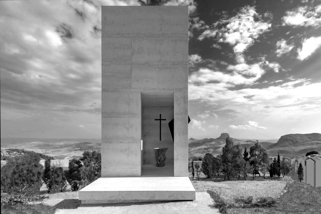 LO SPAZIO ESSENZIALE (LA LUCE SOLIDA)-EDIFICIO DEDICATO ALLA SEPOLTURA A MUSSOMELI (CL)