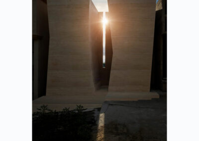 LO SPAZIO NELLE COSE (LA LUCE DEL TRAMONTO)-EDIFICIO DEDICATO ALLA SEPOLTURA A MUSSOMELI (CL)